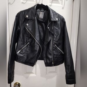 PRIMARK- Faux Leather Jacket - SIZE 4